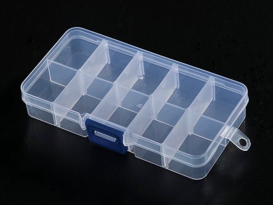 10 compartments plastic storage box
