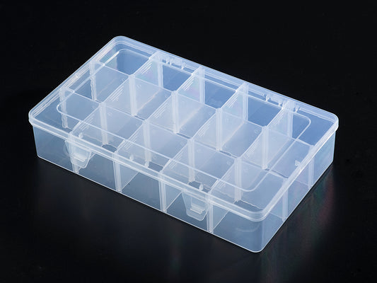 15 compartments plastic storage box
