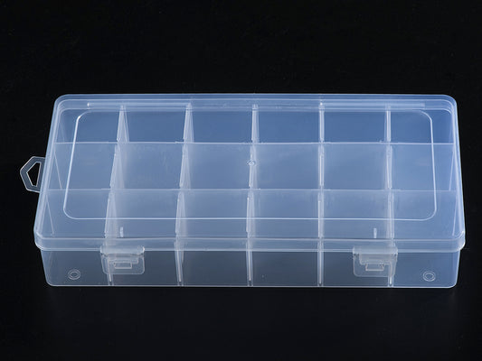 18 compartments plastic storage box
