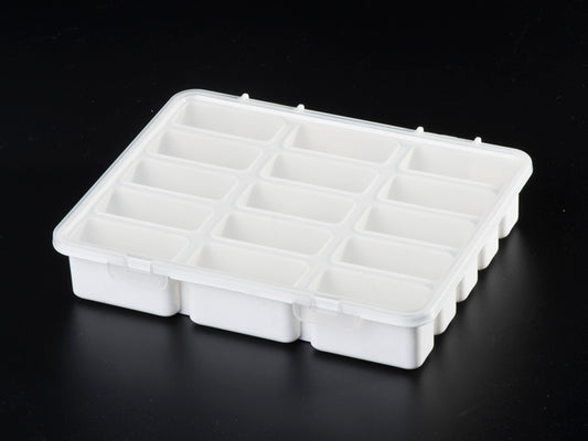 15 compartments plastic storage box