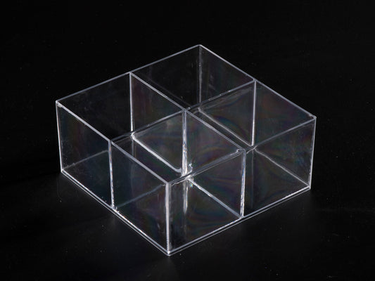 4 compartments plastic storage box